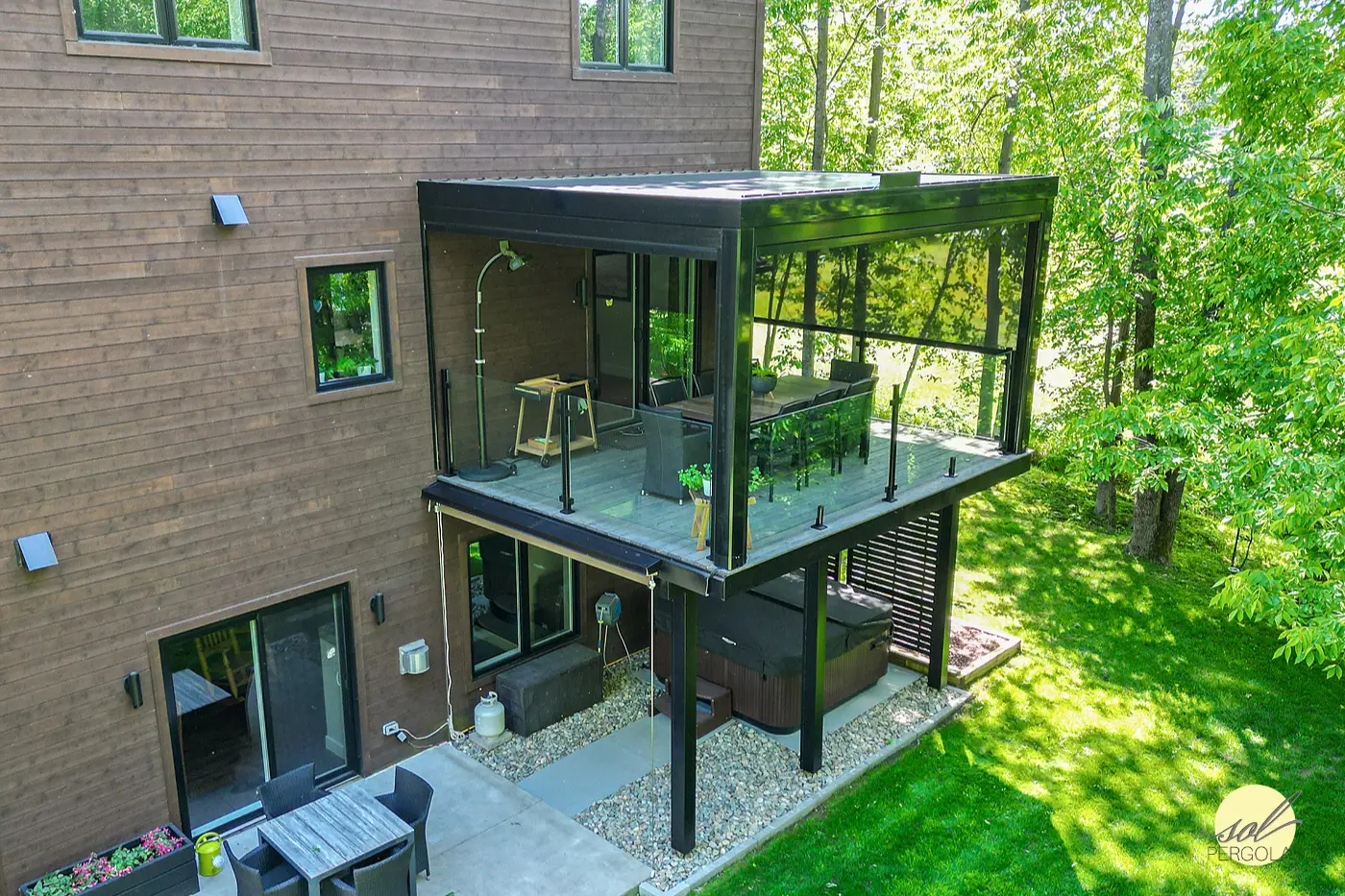 pergola custom made 2 floors